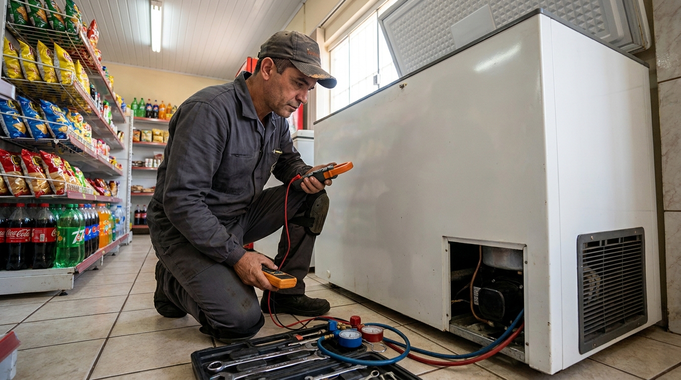 Conserto de placa eletrônica de freezer em Campos dos Goytacazes‑RJ