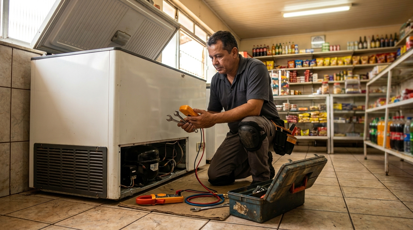 Técnico de conserto de freezer em residência em Campos dos Goytacazes‑RJ